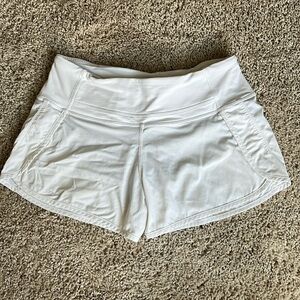 Lululemon Speed Short White 4”